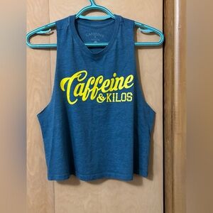 Caffeine & Kilos Blue Tank Top